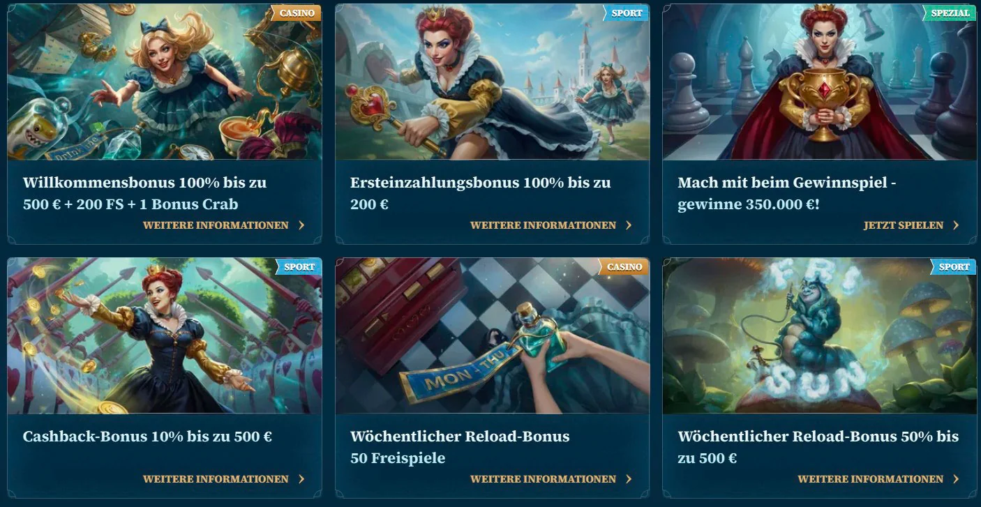 BetAlice Casino Boni